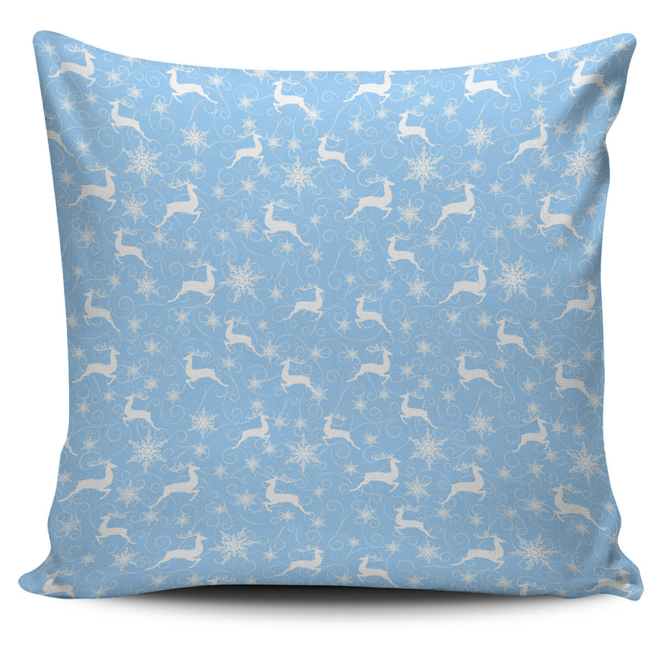 Snowflake Deer Pattern Pillow Cover