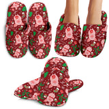 Pig Pattern Print Design 01 Slippers