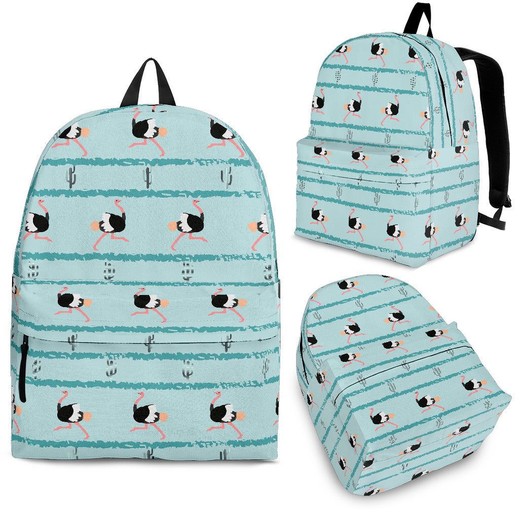 Ostrich Pattern Print Design 04 Backpack