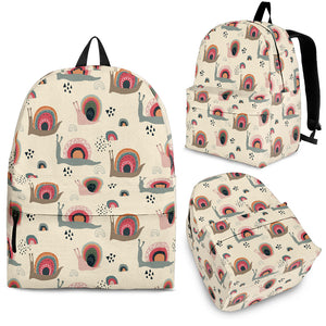 Snail Pattern Print Design 04 Backpack