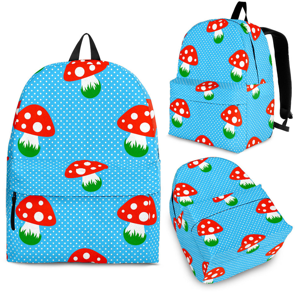 Mushroom Pokkadot Pattern Backpack