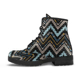 Zigzag Chevron African Afro Dashiki Adinkra Kente Leather Boots