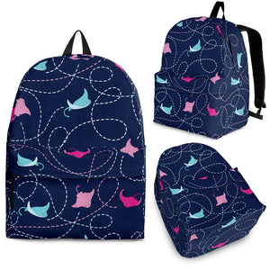 Stingray Pattern Print Design 05 Backpack