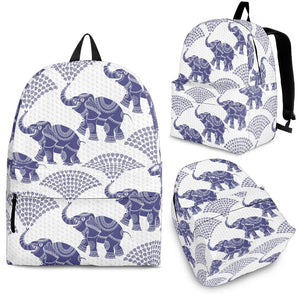 Elephant Pattern Background Backpack