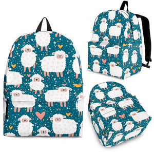 Sheep Heart Pattern Backpack