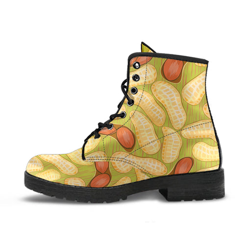 Peanut Pattern Theme Leather Boots