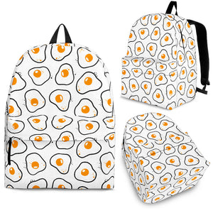 Fried Eggs Pattern Print Design 05 Backpack