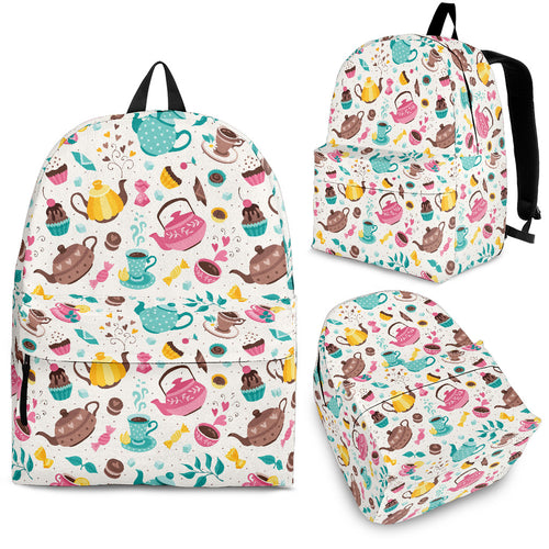 Tea pots Pattern Print Design 05 Backpack