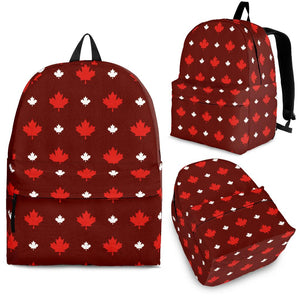 Canadian Maple Leaves Pattern background Backpack