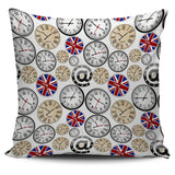 Wall Clock UK Pattern Pillow Cover