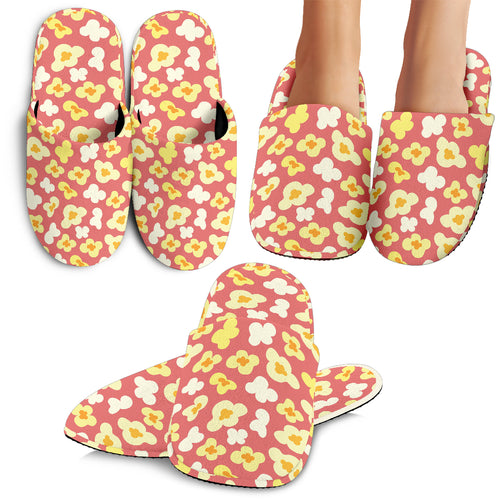 Popcorn Pattern Print Design 01 Slippers