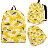 Bee Daisy Pattern Backpack