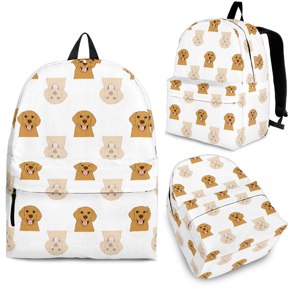 Golden Retriever Pattern Print Design 03 Backpack