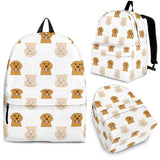 Golden Retriever Pattern Print Design 03 Backpack