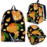 Orange Ice Orance Juice Pattern Backpack