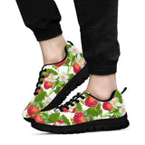 Strawberry Pattern Background Sneaker Shoes Pillow