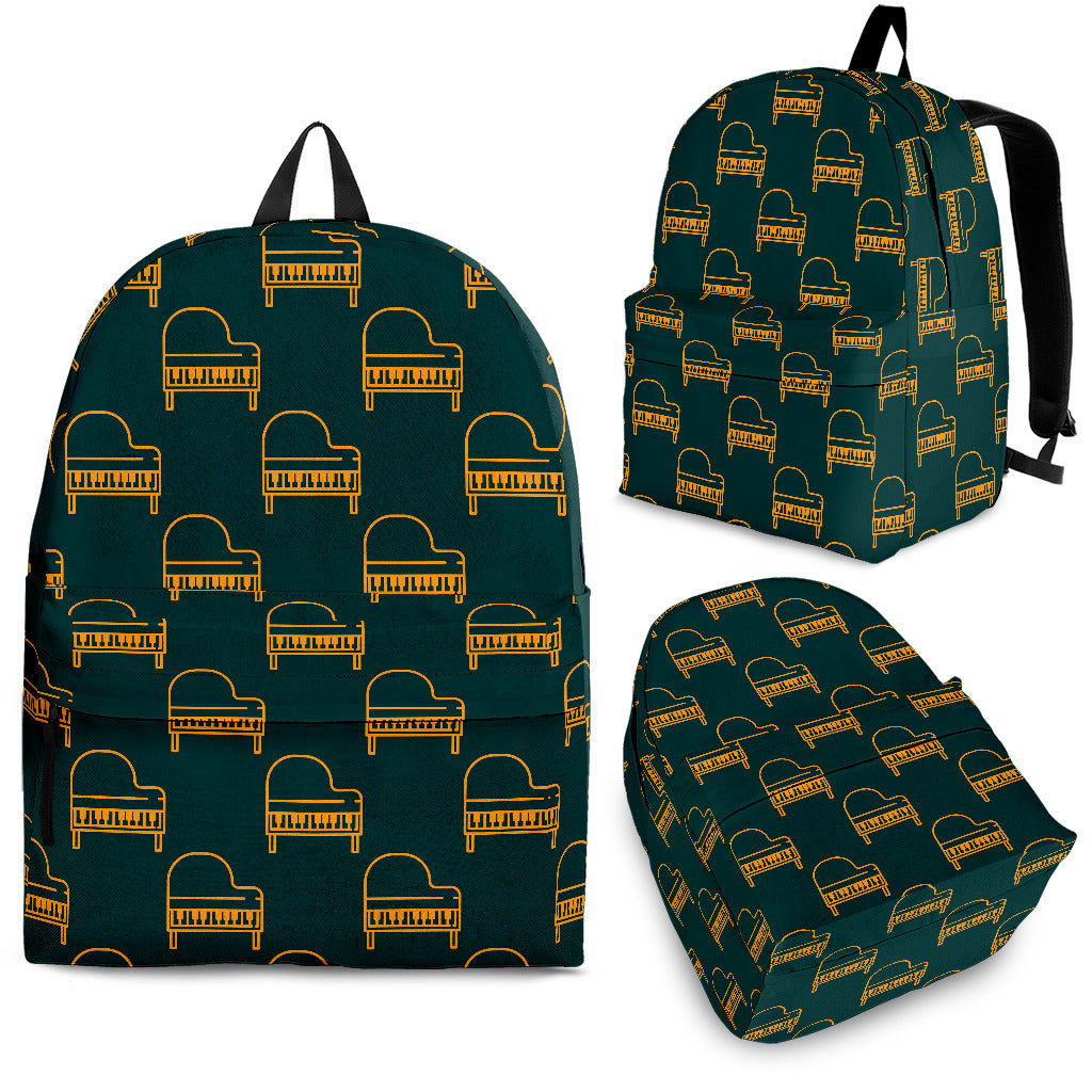 Piano Pattern Print Design 03 Backpack