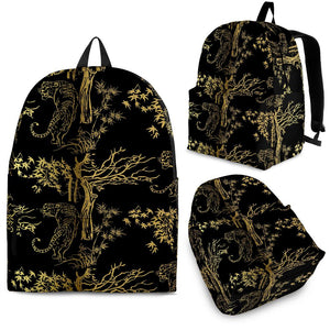 Bengal Tiger and Tree Pattern Backpack