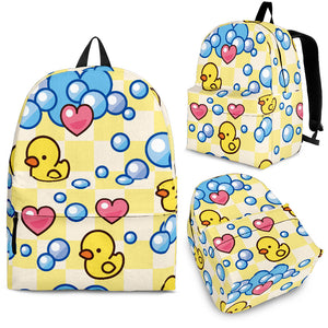 Duck Toy Pattern Print Design 01 Backpack