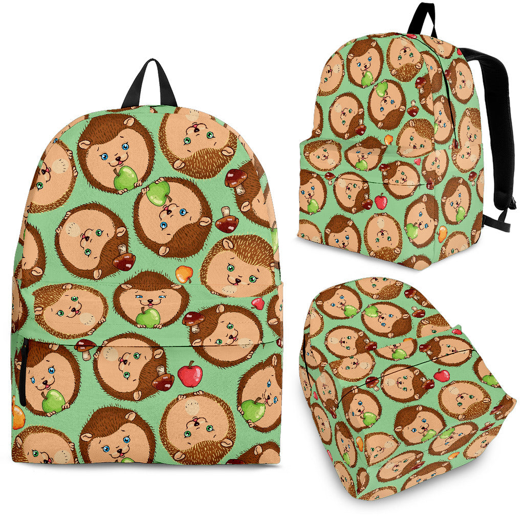 Hedgehog Pattern Print Design 01 Backpack