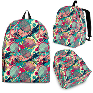 Tennis Pattern Print Design 01 Backpack