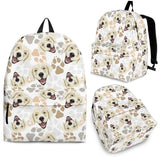 Golden Retriever Pattern Print Design 02 Backpack