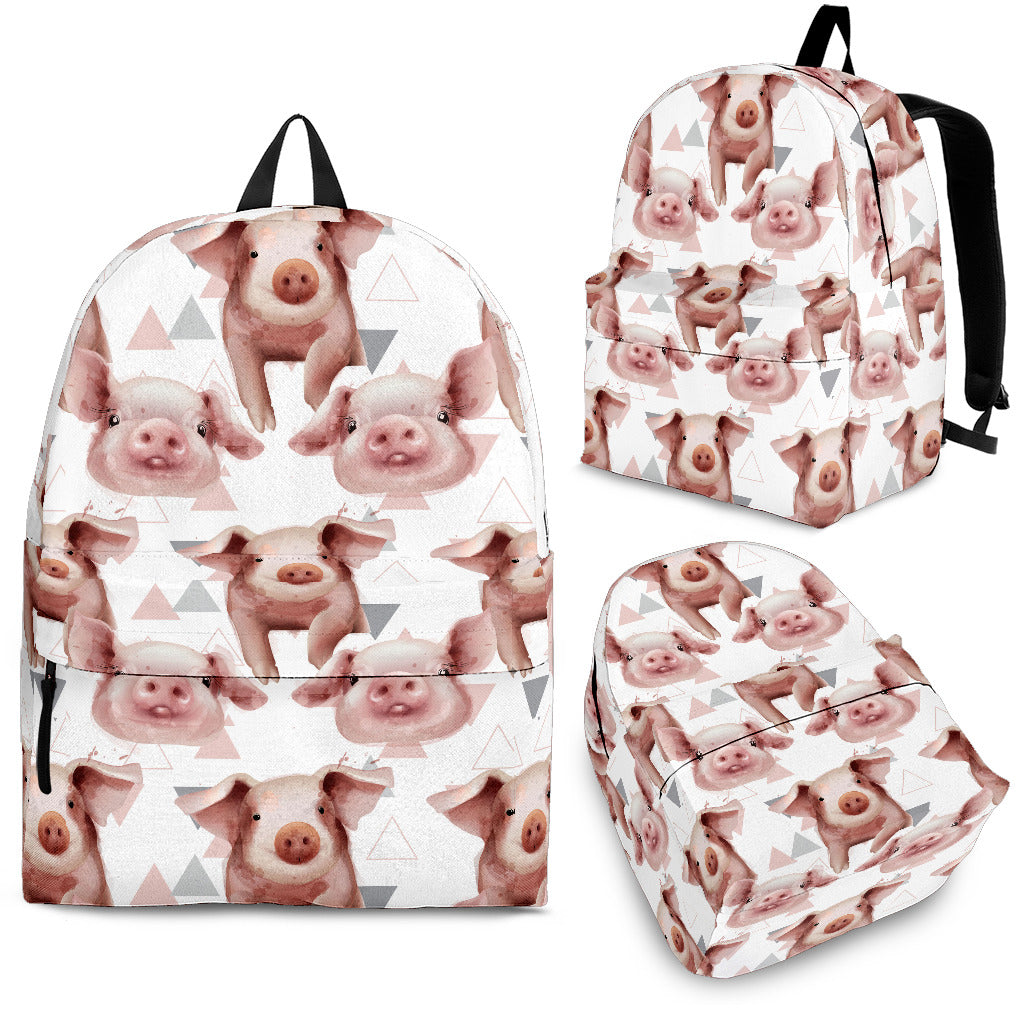 Pig Pattern Print Design 04 Backpack