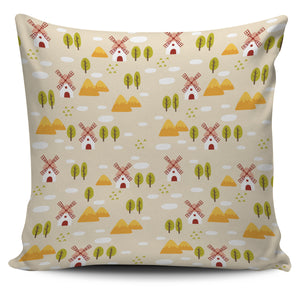Windmill Pattern Pillow Cover