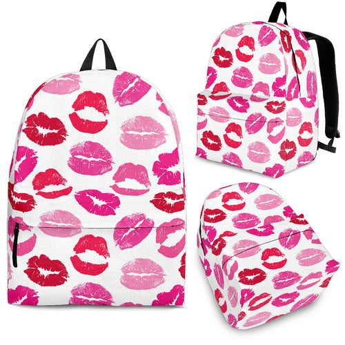 Lips Pattern Print Design 05 Backpack