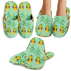 Corn Pattern Print Design 05 Slippers