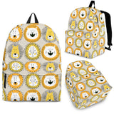 Lion Pattern Print Design 04 Backpack