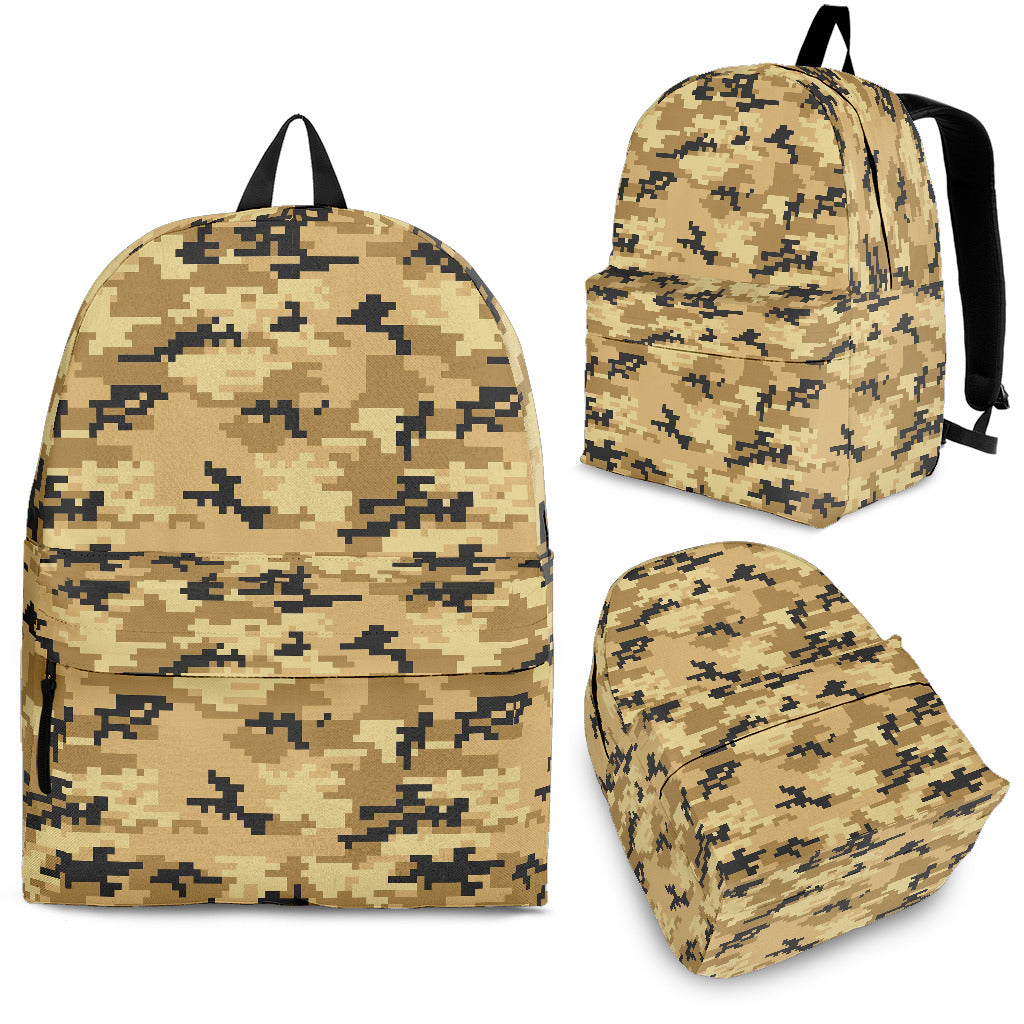 Sand Camo Camouflage Pattern Backpack