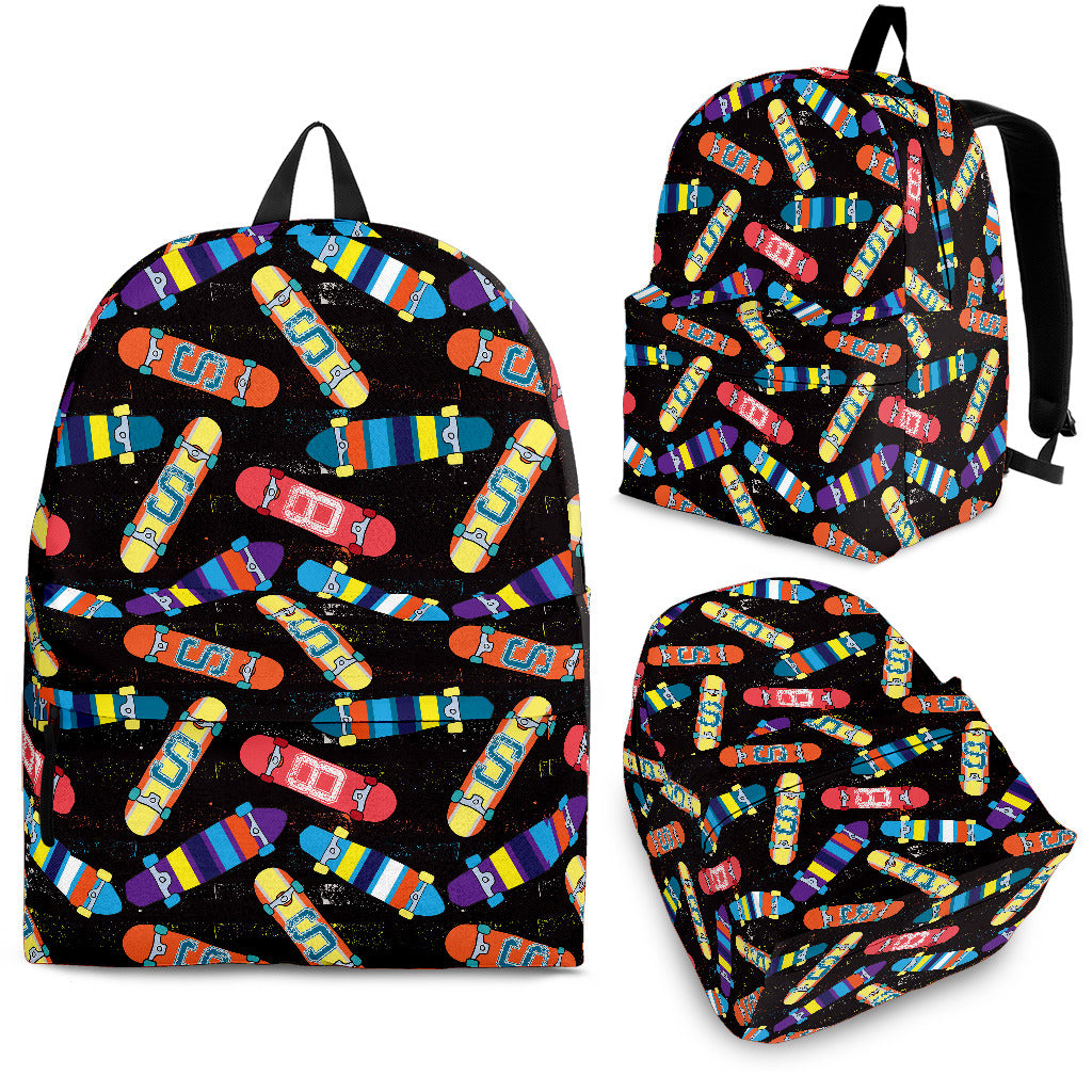 Skate Board Pattern Print Design 02 Backpack