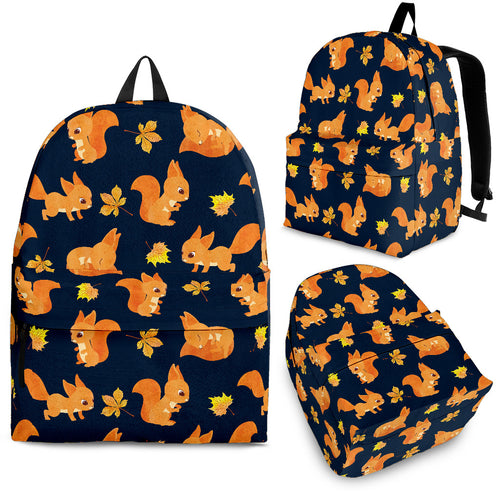 Squirrel Pattern Print Design 05 Backpack