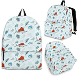 Swordfish Pattern Print Design 03 Backpack