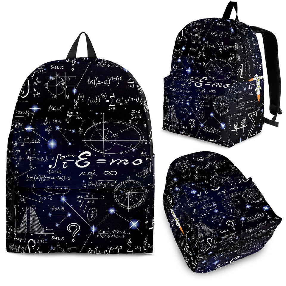 Math Pattern Print Design 02 Backpack