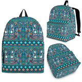 Mermaid Pattern Ethnic Motifs Backpack