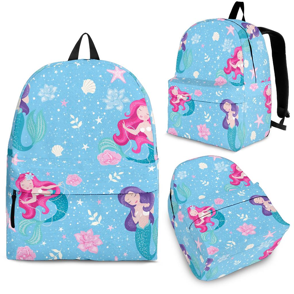 Cute Mermaid Pattern Backpack