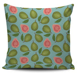 Guava Pattern Green Background Pillow Cover