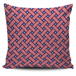 USA Star Stripe Pattern Pillow Cover