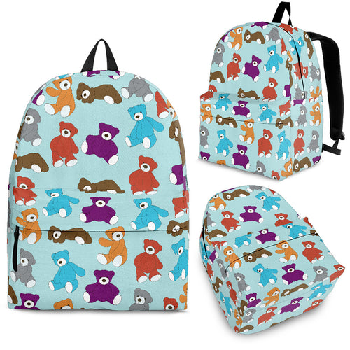 Teddy Bear Pattern Print Design 03 Backpack