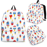 Ice Cream USA Theme Pattern Backpack