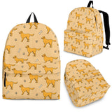 Golden Retriever Pattern Print Design 04 Backpack