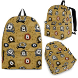 Lion Pattern Print Design 03 Backpack