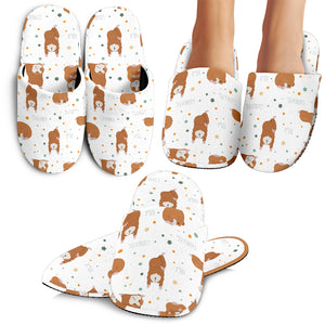 Guinea Pig Pattern Print Design 01 Slippers