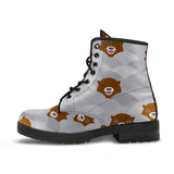 Cute Otter Pattern Leather Boots