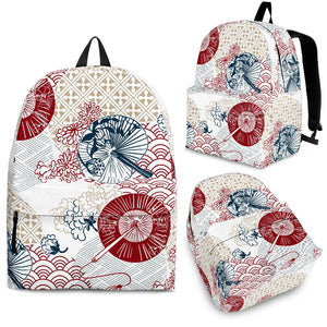 Japanese Fan Pattern Backpack