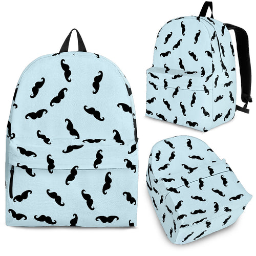 Mustache Beard Pattern Print Design 03 Backpack