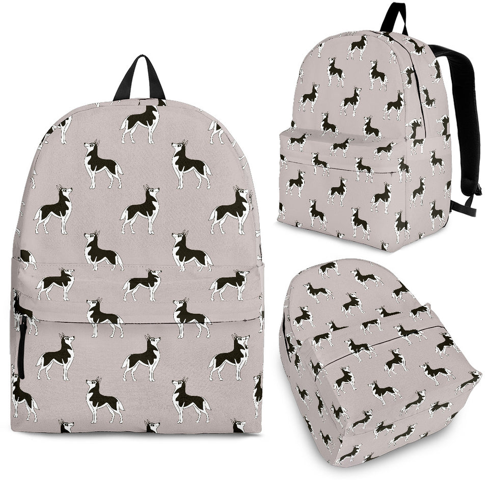 Siberian Husky Pattern Background Backpack