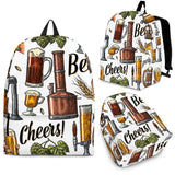 Beer Cheer Pattern Backpack
